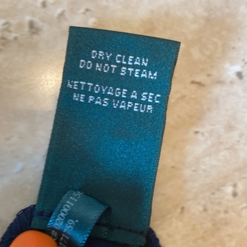 Ralph Lauren, navy lace evening gown,excellent condition, see measurements below - Picture 7 of 16